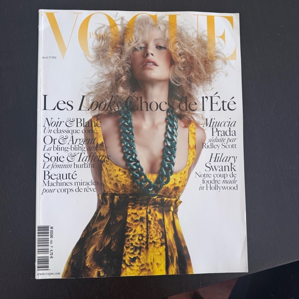 VOGUE Paris magazine 856 April 2005 Poiblanc Inez Werbowy Jansson Swank Sorrenti